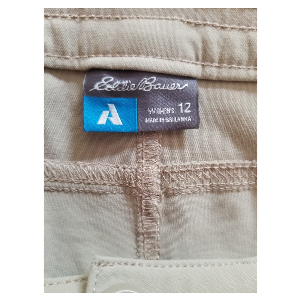 Eddie Bauer Khaki Capri Pants Women's Size 12 36 Inseam 21 in - Picture 4 of 4